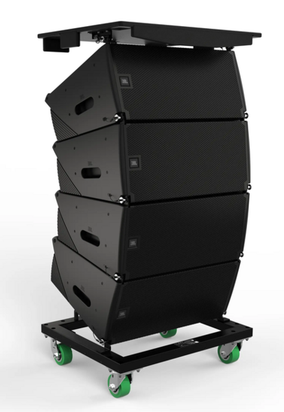 DUAL 10" POWERED LINE ARRAY LOUDSPEAKER, 105 DEGREE COVERAGE, 600 WATTS CONT (400 LF, 200 HF)